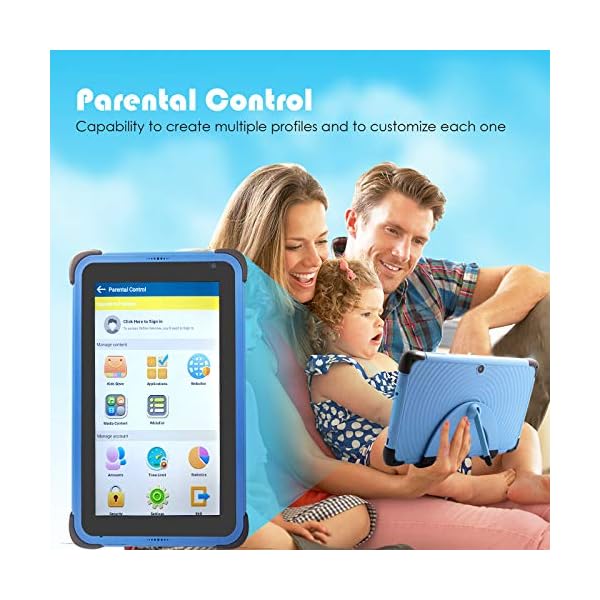 Kids Tablet 7 inch Android 11 Tablets for Kids, 32GB ROM IPS HD Display Toddler Tablet with WiFi Dual Camera Childrens…