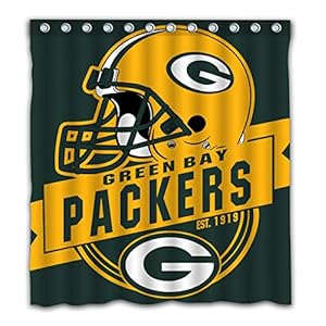 Amazon Com Green Bay Packers Bathroom Shower Curtain Hooks Rings