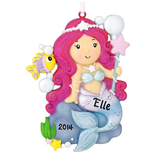 Polar X Mermaid Girl Personalized Christmas Tree Ornament