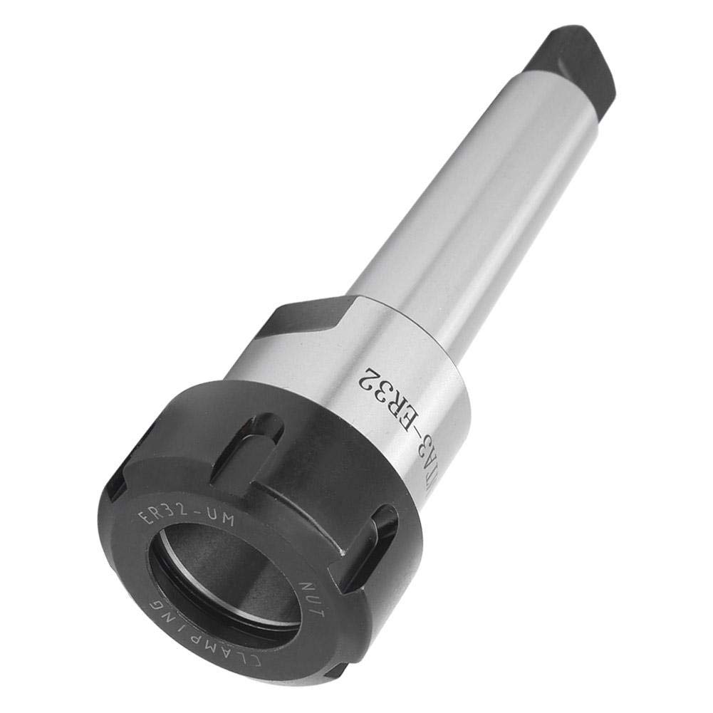 Morse Taper Collet Chuck Holder, MTA3 Morse Taper Collet Chuck Holder Carbon Steel CNC Milling Lathe Parts M12(MTA3-ER32) - Image 5