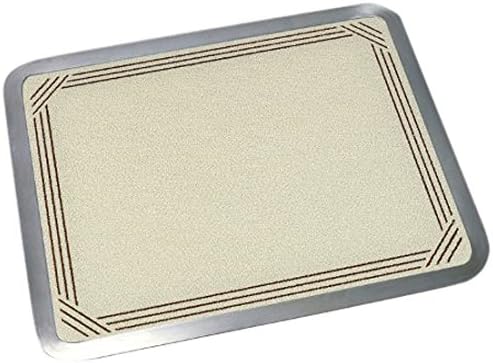Vance 16 X 20 inch Almond Border Built-in Surface Saver Tempered Glass Cutting Board,