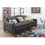 Amazon.com 9 by Novogratz Vintage Tufted Sofa Sleeper II 