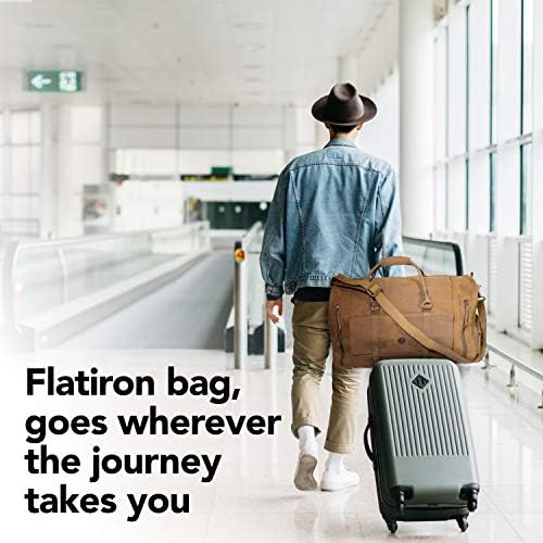 Flatiron 22 Inch Handmade Genuine Buffalo Leather Duffel Weekender Overnight Travel Bag with Shoe Compartment for Men and Women Crazy Horse Distressed Vintage Brown Carry-On 8 Flatiron 22 Inch Handmade Genuine Buffalo Leather Duffel Weekender Overnight Travel Bag with Shoe Compartment for Men and Women Crazy Horse Distressed Vintage Brown Carry-On