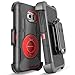 BENTOBEN S6 Edge Case, Galaxy S6 Edge Case, Shockproof Heavy Duty Protection Hybrid Rugged Rubber Case Built-in Rotating Kickstand Belt Swivel Clip Holster Cover for Galaxy S6 Edge/SM-G925 (Black/Red)