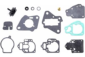 MARKGOO 18-7212 Carburetor Repair Kit for Mercury Mariner Force Outboard 6 8 9.9 10 15 20 25 HP Boat Motor Fuel Pump Carb Rebuild Parts Replacement 1395-97611 1395-9803 9725 9645 9377 1395-811357
