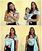 Cuby Breathable Baby Carrier Mesh Fabric, Ideal for Summers/Beachhe Adjustable Ring Sling Baby Carrier. Ergo Friendly (Grey)