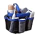 Shower Caddy, Mesh, Blue, 8 Pocket, Portable, Quick Dry, Rustproof, Waterproof, Travel Tote, Carry Handle, for College, Dorms, School, Sports, Gym, Camping & Traveling
