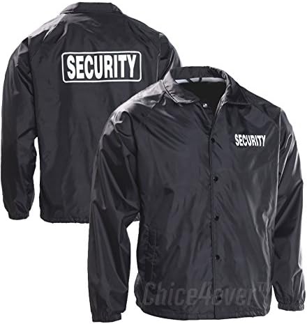 VOS Security 100% Taffeta Nylon Water Resistant Lightweight Windbreaker