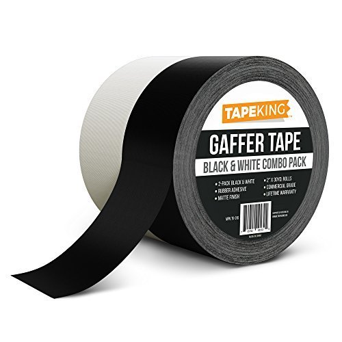 Tape King Gaffers Tape (2Roll Pack) 2” Wide x 30 Yards Per Roll