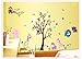 Animal Paradise Zoo Giraffe Monkey Tree DIY Removable Wall Decal for Living Room Nursery Baby Children's Room Vinyl Wall Sticker Art Home Decoration