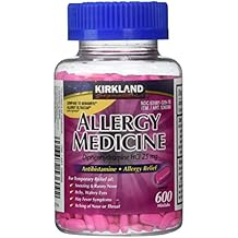 Diphenhydramine HCI 25 Mg - Kirkland Brand - Allergy Medicine and AntihistamineCompare to Active Ingredient of Benadryl&reg; Allergy Generic - 600 Count