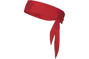 Flag of Morocco Sports Head Tie Beach Summer Tropical Tie Sweatband Headband Men Women Elastic Moisture for Running