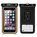 Waterproof Case, Sahara Sailor Waterproof Phone Case Dry Bag Bike Phone Mount Fluorescent Strip for iPhone 7 6 6S Plus Samsung Galaxy S7 S6 S5 Note 5 4 Touchscreen Transparent