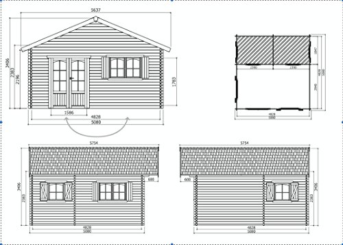Solid Abri de Jardin Maisonnette Chalet de Jardin Week End