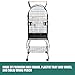 Yaheetech 59-inch Rolling Standing Medium Dome Bird Cage Open Top Quaker Parrot Cockatiel Sun Parakeet Green-Cheek Conure Cage with Detachable Standthumb 3