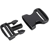 Gavigain 5PCS Quick Release Buckle Heavy Duty Plastic Snap Buckle Clip Clasp for Backpack Fanny Pack Belt Dog Collars DIY Craft 32mm