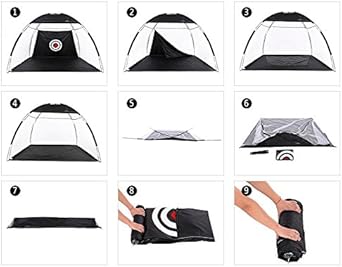 golf practice tent