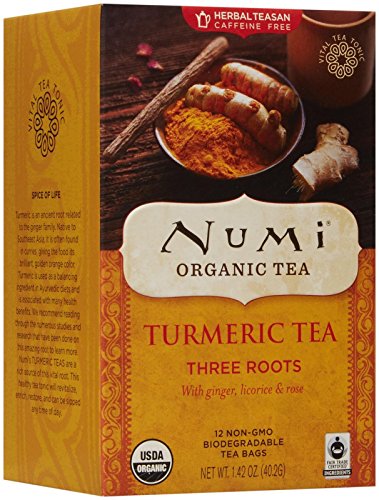 Numi Organic Tea Turmeric Tea - Three Roots - 12 Count