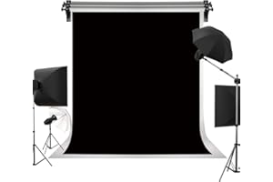 Kate 5ft×7ft Solid Black Backdrop Portrait Background for Photography Studio