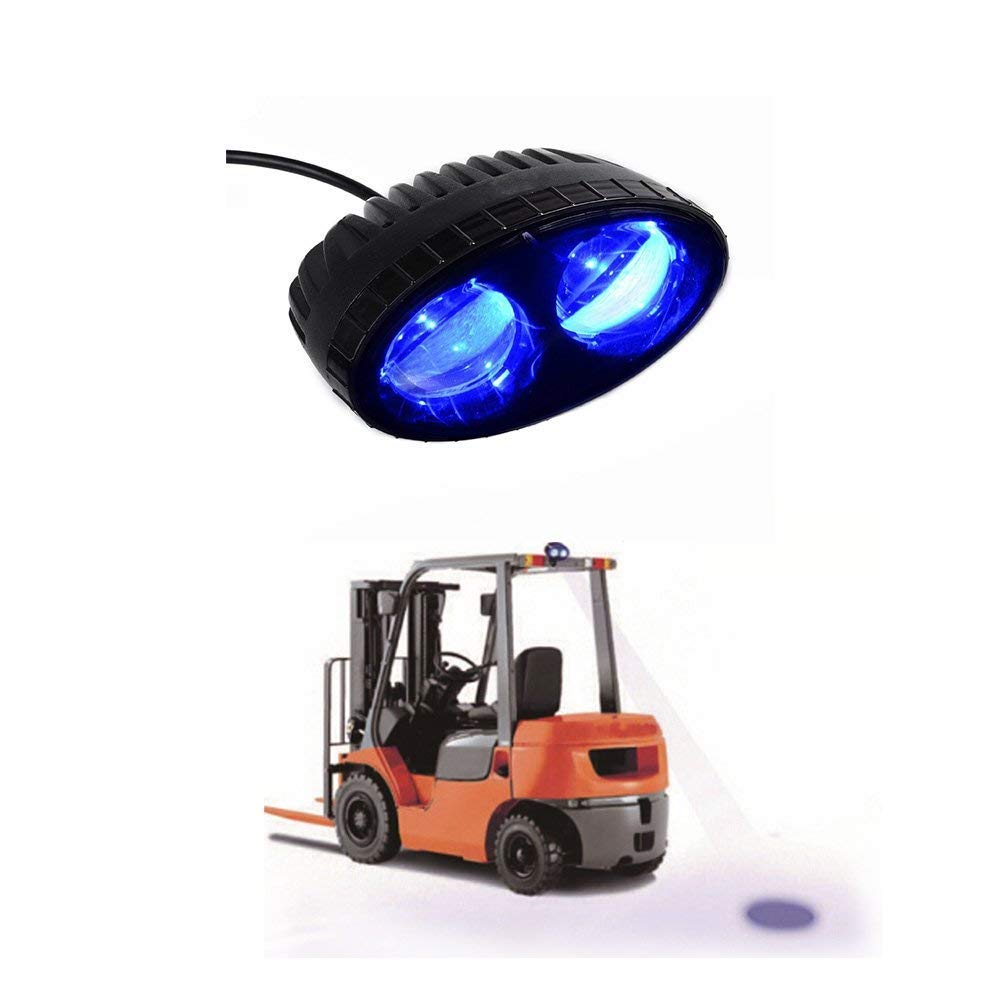 SXMA 8W LED Warehouse Forklift Light Blue Spot Work Lamp Pedestrian Safe Warning Blue Light/Offroad Race Lamp/Forklift Safety Light/Truck Security Indicator
