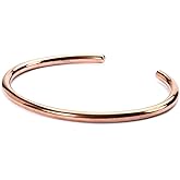 Art Of Creation Pure Copper Bracelet handmade Cuff for Men and Women Plain Solid Bangle Adjustable From Indi For Unisex