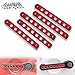 Opall Front Door & Back Door Aluminum Grab Handle Cover For 2007-2018 Jeep Wrangler JK & Unlimited 4 Door 5pcs/set (Red)