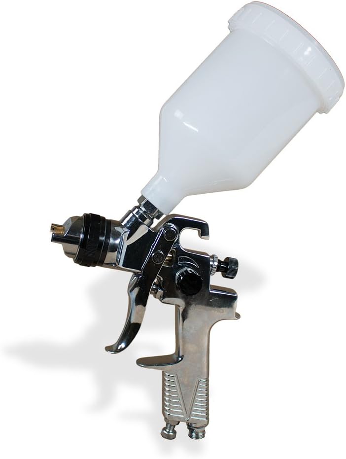 AEROPRO USA AS1007 HVLP Gravity Feed Air Spray Gun, 1.4 mm Nozzle