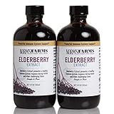 Norm's Farms Black Elderberry Extract 8 Ounce Bottle, Pack of 2