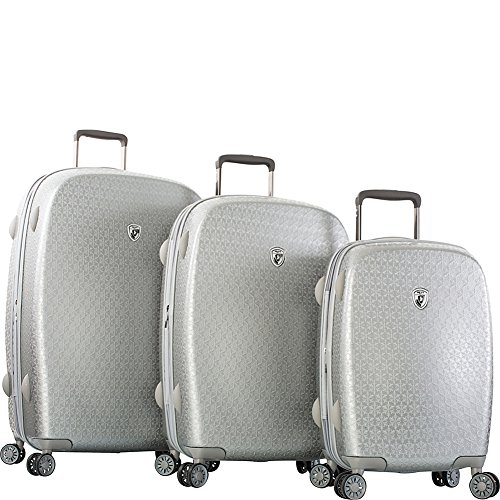 HeysAmerica Motif Neige 3pc Hardside Spinner Set (Silver)