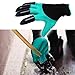Awefrank Garden Gloves with Fingertips Claws Quick– Great for Digging Weeding Seeding poking -Safe for Rose Pruning –Best Gardening Tool -Best Gift for Gardeners (Double Claw)