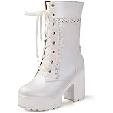 Elyffany Lolita High Heeled Boots Cosplay Lace Sweet Lady Shoes Fashion Brogue Shoes