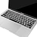 Mosiso Keyboard Cover for Touch Bar Models Newest Version MacBook Pro 13 A1706 & MacBook Pro 15 A1707 (2017 & 2016) with Touch ID, Black