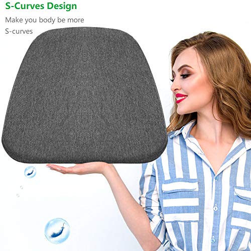 Vodche Large Gel Seat Cushion, New Upgrade Wheelchair Cushion with Non-Slip Cover Breathable Honeycomb Design Relief Back Pain Egg Seat Cushion Pad fits for Office Chair and Car,Wheelchair