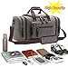 Canvas Duffel Bag, Aidonger Vintage Canvas Weekender Bag Travel Bag Sports Duffel with Shoulder Strap (Gray)