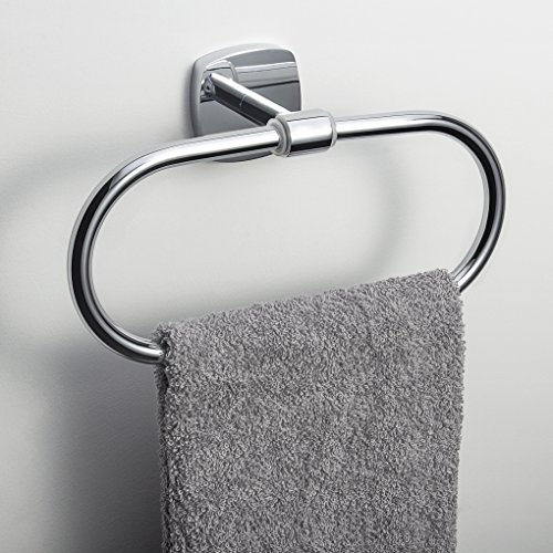 Charmingwater 8 Inch Hand Towel Ring, Stainless Steel Bath Towel Ring