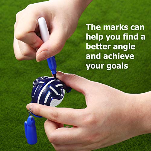 WILLBOND 4 Pack Golf Ball Line Liner Ball Marking Tool Alignment Tool