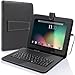TabSuit174; 9.7'' PU Leather Keyboard Case Cover Stand for Dragon Touch E97/R97/ A97/ R97X, Coby Kyros 9.7-Inch MID9742-8, iRulu and more 9.7'' Tablets