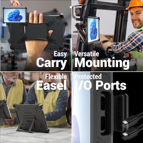 MobileDemand Flex 12B 2-in-1 Rugged Windows 11 PC – 16GB RAM, 256GB SSD, 12” Touchscreen, 2lb, MIL-STD-810H Certified, Ideal for Field & Industrial Work