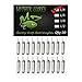 Mythik Lures 20 Pack - Skinny Lead Drop Shot Fishing Weights Sinkers Multiple Sizes 1/8 1/4 3/8 1/2 3/4 1 for Bass Trout Crappie Catfish