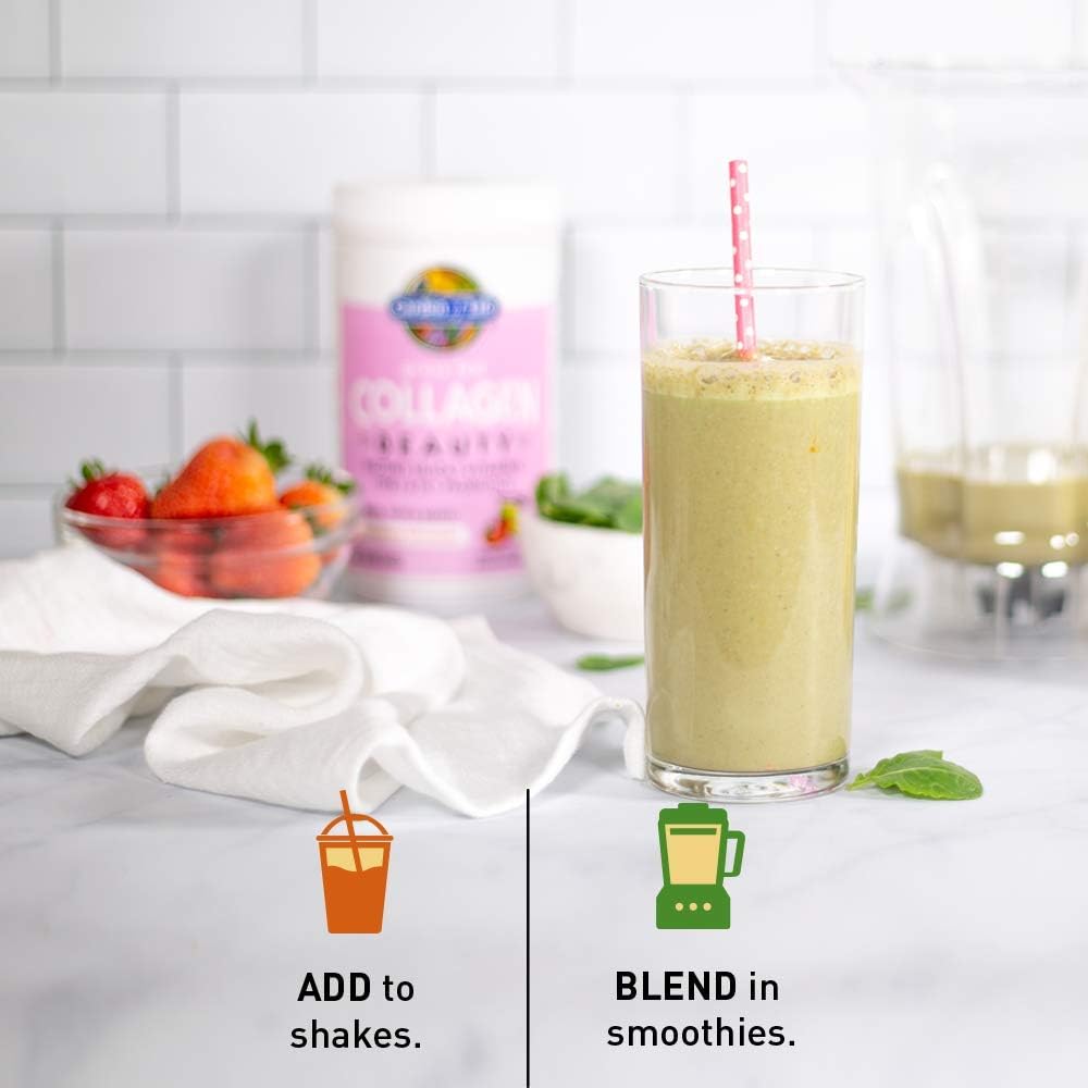 Garden of Life Grass Fed Collagen Beauty - Strawberry Lemonade, 20 Servings - Collagen Powder for Women Men Hair Skin Nails, Collagen Peptides Powder, Collagen Protein Hydrolyzed Collagen Supplements: Health & Personal Care