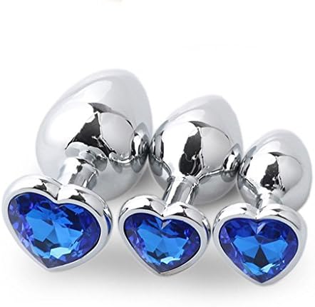ISFHU Stainless Steel Diamonds Heart for Beginner Advanced Use - Blue