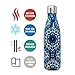 MIRA Vacuum Insulated Travel Water Bottle | Leak-Proof Double Walled Stainless Steel Cola Shape Portable Water Bottle | No Sweating, Keeps Your Drink Hot & Cold | 17 Oz (500 ml) | Hexagon