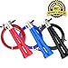 Jump Rope - Speed Adjustable Rope for Crossfit Fitness Double Unders - Free Carry Bag and Spare Screws