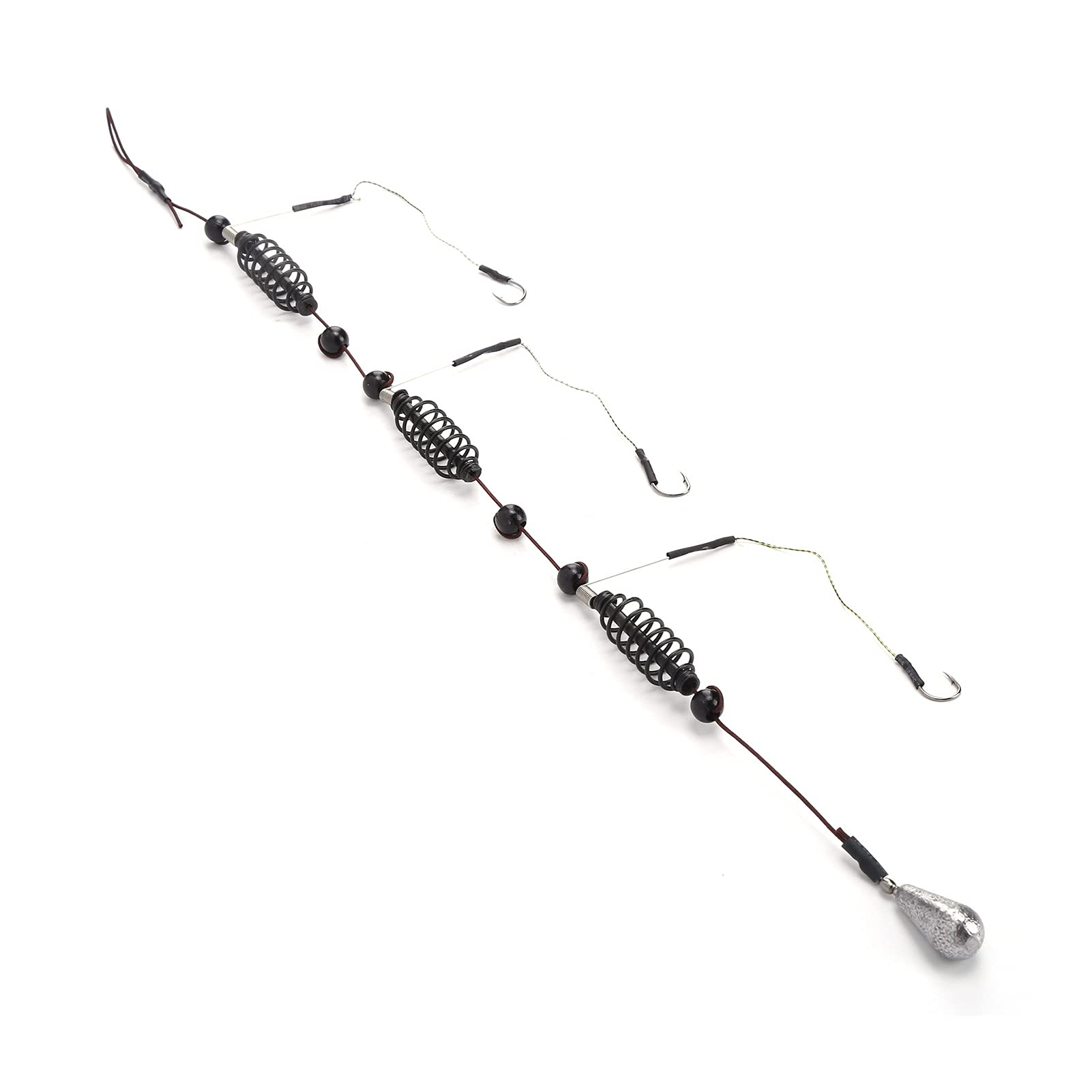 SUNGOOYUE Fishing Bait Trap Cage,3Pcs/Set Artificial Lure Fish Hooks Cage Trap Basket Set and Fishing Feeder Tackle(25g)