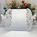 Tinksky wedding invitations - 10pcs Vertical Laser Cut Butterfly Invitations Cards Kits for Wedding Bridal Shower Birthday (White)