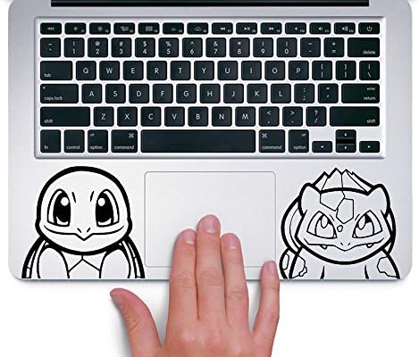 Squirtle and Bulbasaur Pokemon - Trackpad Apple Macbook Laptop Vinyl Sticker Decal