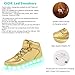 CIOR High Top LED Light Up Shoes 11 Colors Flashing Rechargeable Sneakers For Mens Womens Girls Boys,101B,07,37