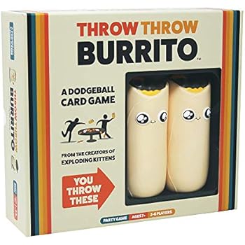 Throw Throw Burrito by Exploding Kittens - A Dodgeball Card Game - Family-Friendly Party Games - Card Games for Adults, Teens & Kids.