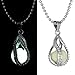1 X Newly Fashion Teardrop Necklace - Glow in the Dark Pendant