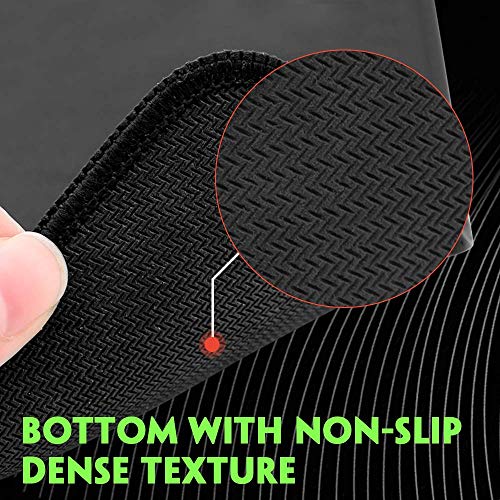 Mouse Pads Bundle Stitched Edges Premium Waterproof Gaming Mouse Mat Pad, Extends Battery Life Non-Slip Rubber Base Thick Black Mousepad for Laptop Computer & PC, 11 x 8.7 inch, Black Razer (12 Pack)